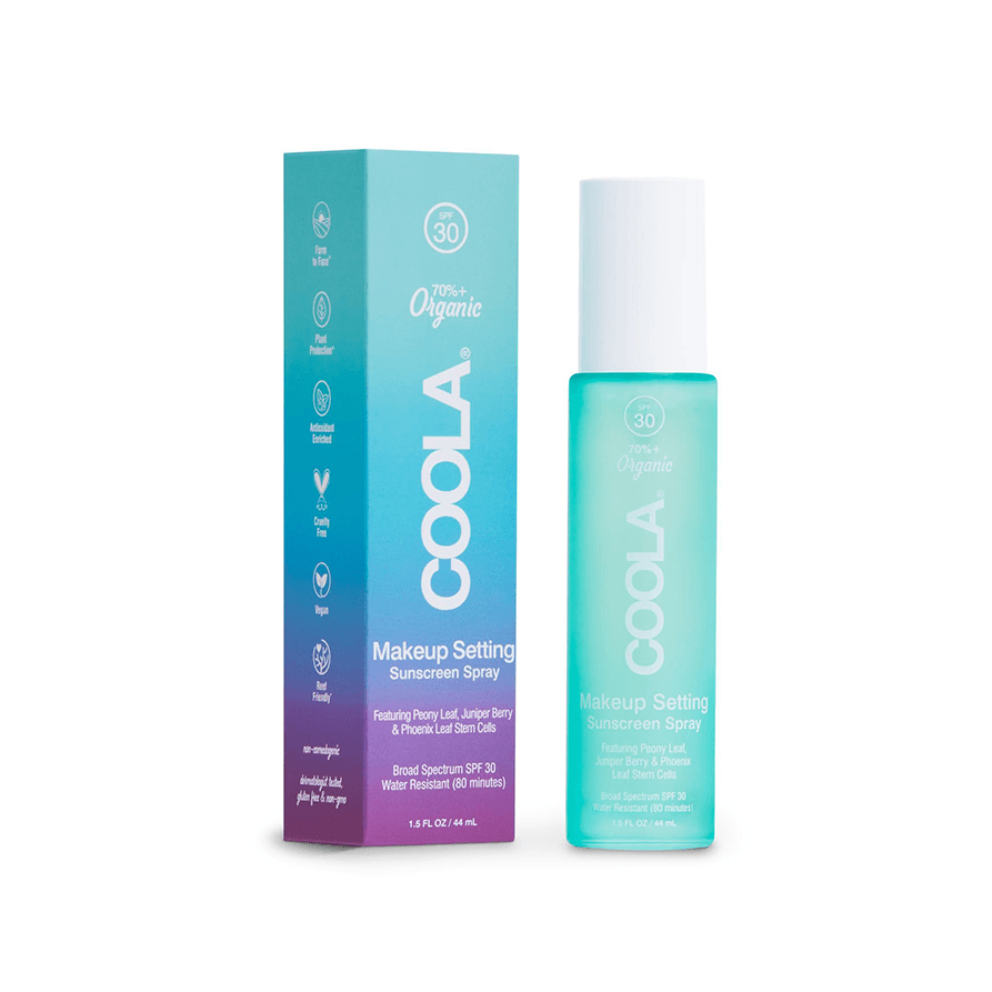 the lab coola brand makeup setting sunscreen spray